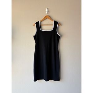 vintage‎ y2k Fashion Bug black ribbed stretchy mini cocktail dress